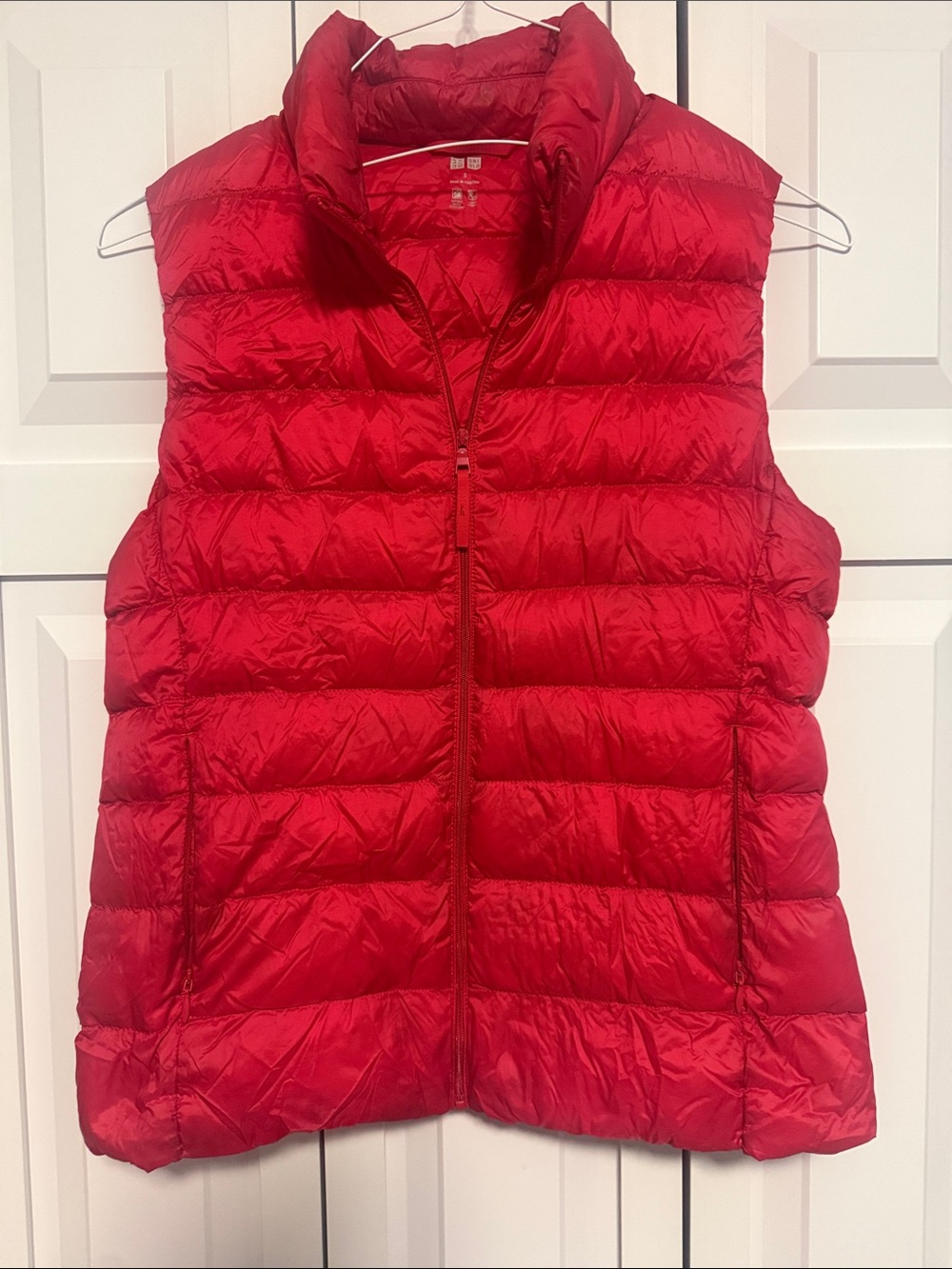 Uniqlo Red Quilted Puffer Vest